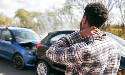 Man in need of Carrollton injury lawyers after crash