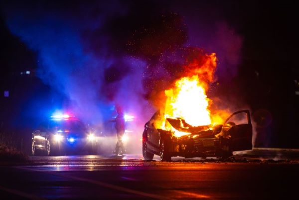 Concept photo: An Interstate-285 fiery crash injured one