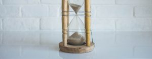 Picture of an hour glass representing the sensitive time constraints when dealing with the statute of limitations