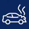 car accident solid icon